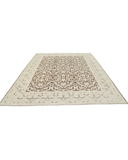 Ziegler 8' 11" X 11' 4" Hand Knotted Wool Rug 8' 11" X 11' 4" (272 X 345) / Brown / Wool