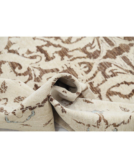 Ziegler 8' 11" X 11' 4" Hand Knotted Wool Rug 8' 11" X 11' 4" (272 X 345) / Brown / Wool