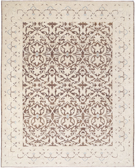 Ziegler 8' 11" X 11' 4" Hand Knotted Wool Rug 8' 11" X 11' 4" (272 X 345) / Brown / Wool
