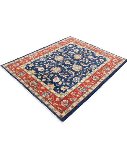 Ziegler 4' 9" X 5' 9" Hand Knotted Wool Rug 4' 9" X 5' 9" (145 X 175) / Blue / Wool