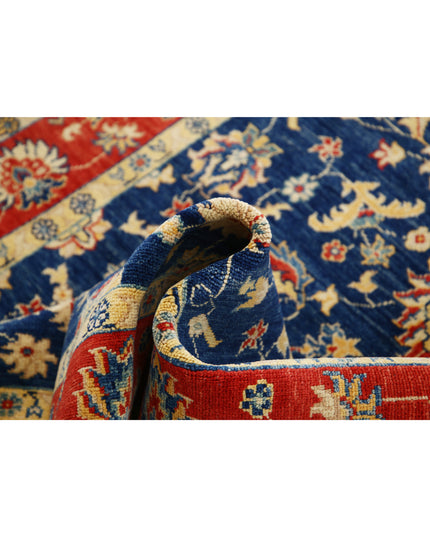 Ziegler 4' 9" X 5' 9" Hand Knotted Wool Rug 4' 9" X 5' 9" (145 X 175) / Blue / Wool