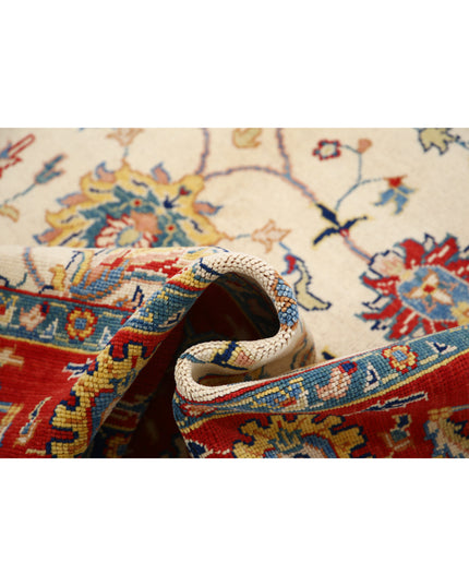 Ziegler 6' 6" X 9' 9" Hand Knotted Wool Rug 6' 6" X 9' 9" (198 X 297) / Ivory / Wool