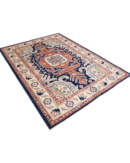 Ziegler 5' 7" X 7' 6" Hand Knotted Wool Rug 5' 7" X 7' 6" (170 X 229) / Blue / Wool