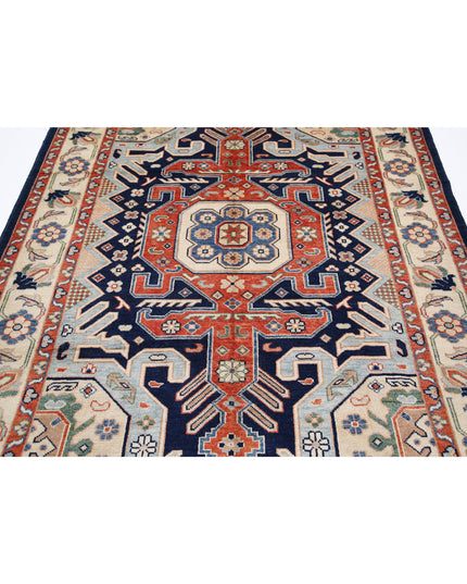 Ziegler 5' 7" X 7' 6" Hand Knotted Wool Rug 5' 7" X 7' 6" (170 X 229) / Blue / Wool