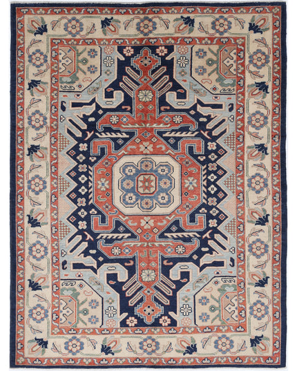 Ziegler 5' 7" X 7' 6" Hand Knotted Wool Rug 5' 7" X 7' 6" (170 X 229) / Blue / Wool
