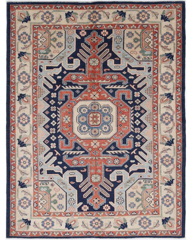 Ziegler 5' 7" X 7' 6" Hand Knotted Wool Rug 5' 7" X 7' 6" (170 X 229) / Blue / Wool