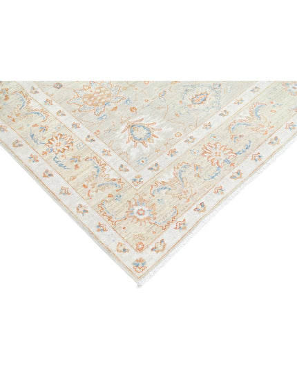 Ziegler 8' 1" X 10' 1" Hand Knotted Wool Rug 8' 1" X 10' 1" (246 X 307) / Grey / Wool