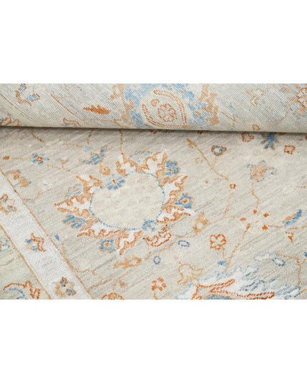 Ziegler 8' 1" X 10' 1" Hand Knotted Wool Rug 8' 1" X 10' 1" (246 X 307) / Grey / Wool