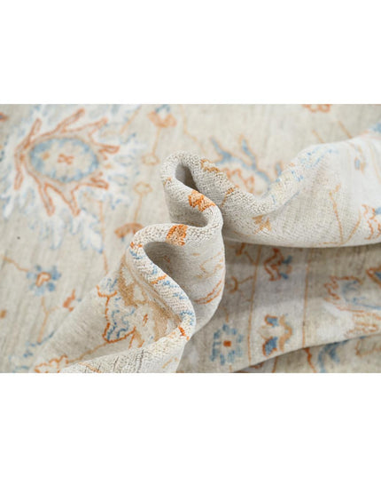 Ziegler 8' 1" X 10' 1" Hand Knotted Wool Rug 8' 1" X 10' 1" (246 X 307) / Grey / Wool