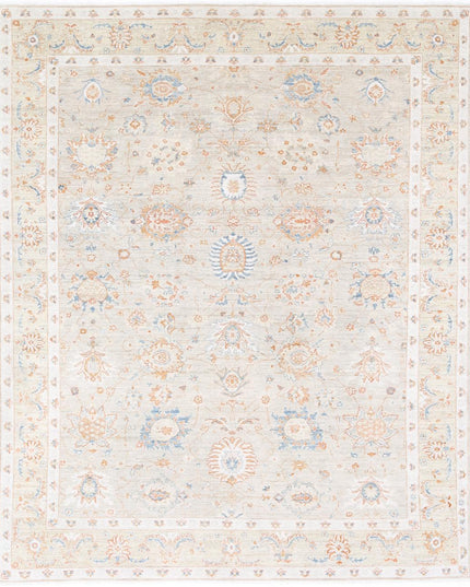 Ziegler 8' 1" X 10' 1" Hand Knotted Wool Rug 8' 1" X 10' 1" (246 X 307) / Grey / Wool