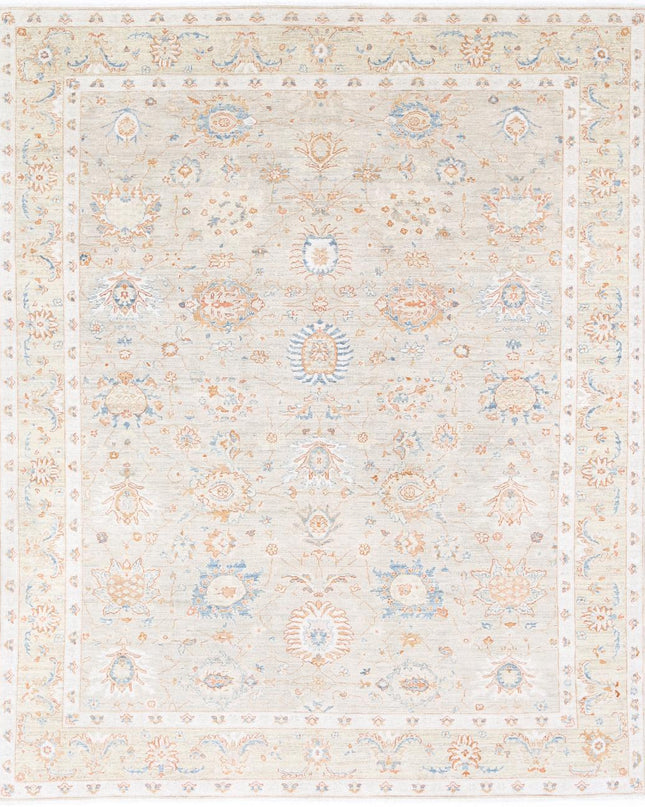 Ziegler 8' 1" X 10' 1" Hand Knotted Wool Rug 8' 1" X 10' 1" (246 X 307) / Grey / Wool