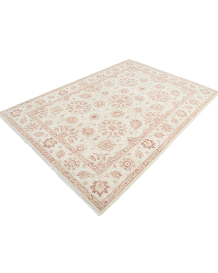 Ziegler 6' 2" X 8' 10" Hand Knotted Wool Rug 6' 2" X 8' 10" (188 X 269) / Ivory / Wool