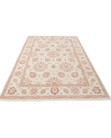 Ziegler 6' 2" X 8' 10" Hand Knotted Wool Rug 6' 2" X 8' 10" (188 X 269) / Ivory / Wool