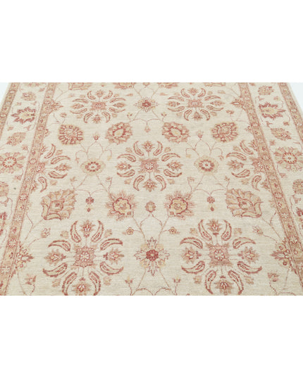 Ziegler 6' 2" X 8' 10" Hand Knotted Wool Rug 6' 2" X 8' 10" (188 X 269) / Ivory / Wool