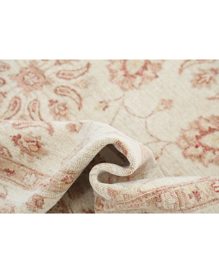Ziegler 6' 2" X 8' 10" Hand Knotted Wool Rug 6' 2" X 8' 10" (188 X 269) / Ivory / Wool
