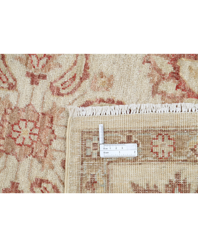 Ziegler 6' 2" X 8' 10" Hand Knotted Wool Rug 6' 2" X 8' 10" (188 X 269) / Ivory / Wool