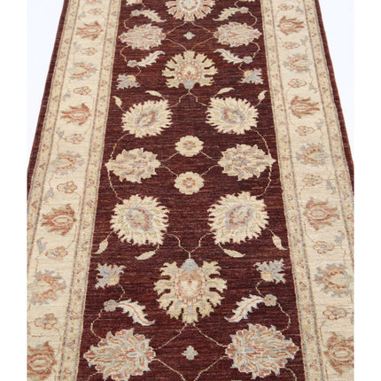 Ziegler 2' 7" X 7' 10" Wool Hand-Knotted Rug 2' 7" X 7' 10" (79 X 239) / Brown / Ivory
