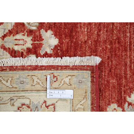 Ziegler 5' 7" X 7' 10" Wool Hand-Knotted Rug 5' 7" X 7' 10" (170 X 239) / Red / Ivory