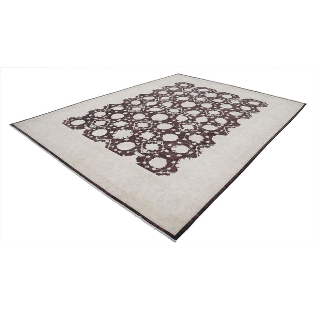 Ziegler 8' 10" X 11' 9" Wool Hand-Knotted Rug 8' 10" X 11' 9" (269 X 358) / Black / Ivory