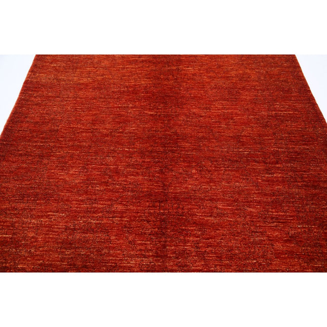 Ziegler 6' 0" X 8' 5" Wool Hand-Knotted Rug 6' 0" X 8' 5" (183 X 257) / Red / Red