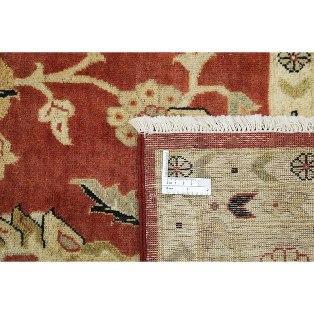 Ziegler 9' 2" X 12' 2" Wool Hand-Knotted Rug 9' 2" X 12' 2" (279 X 371) / Red / Gold