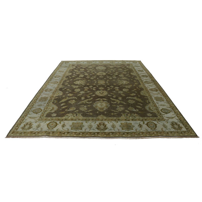 Ziegler 8' 11" X 11' 8" Wool Hand-Knotted Rug 8' 11" X 11' 8" (272 X 356) / Brown / Ivory