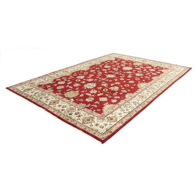 Ziegler 8' 8" X 11' 8" Wool Hand-Knotted Rug 8' 8" X 11' 8" (264 X 356) / Red / Ivory