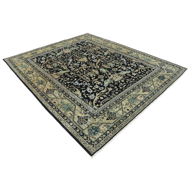 Ziegler 8' 0" X 9' 6" Wool Hand-Knotted Rug 8' 0" X 9' 6" (244 X 290) / Black / Gold