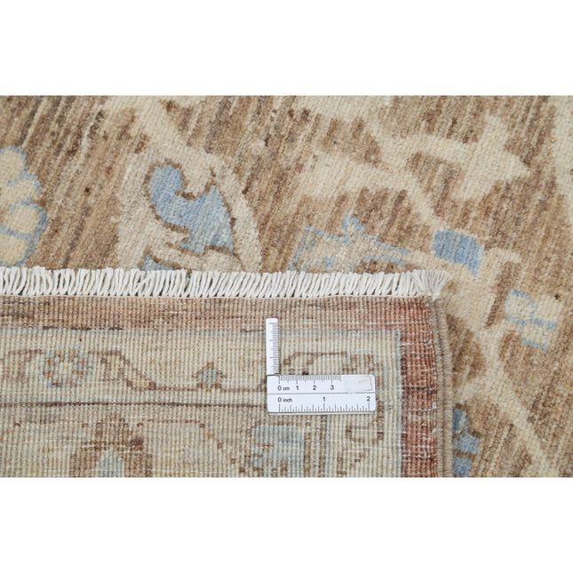 Ziegler 9' 11" X 13' 8" Hand Knotted Wool Rug 9' 11" X 13' 8" (302 X 417) / Brown / Brown