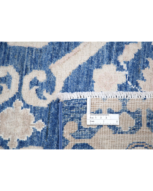 Ziegler 11' 9" X 14' 6" Hand Knotted Wool & Silk Rug 11' 9" X 14' 6" (358 X 442) / Blue / Wool & Silk